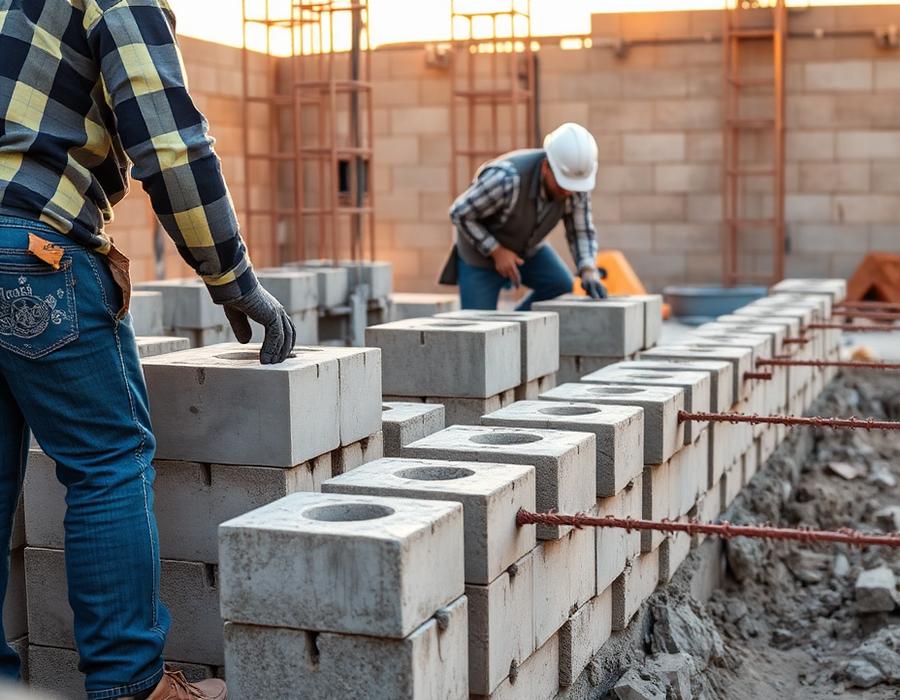 Masonry & concrete works